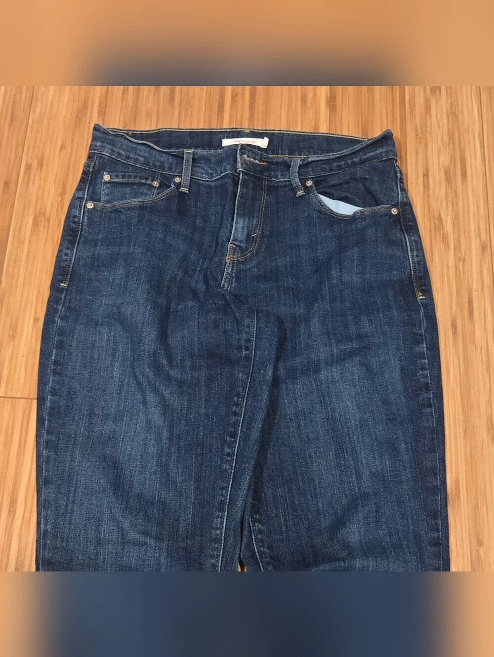Levis 505 Classic Dark Blue Women's Straight-Leg Jeans